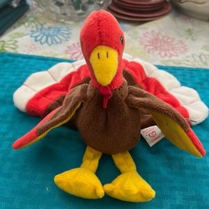Gobbles the turkey beanie baby